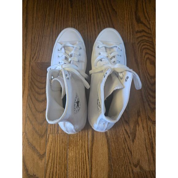 Converse Chuck Taylor All Star High White Platform Womens Sneakers Size 11 - Picture 9 of 12